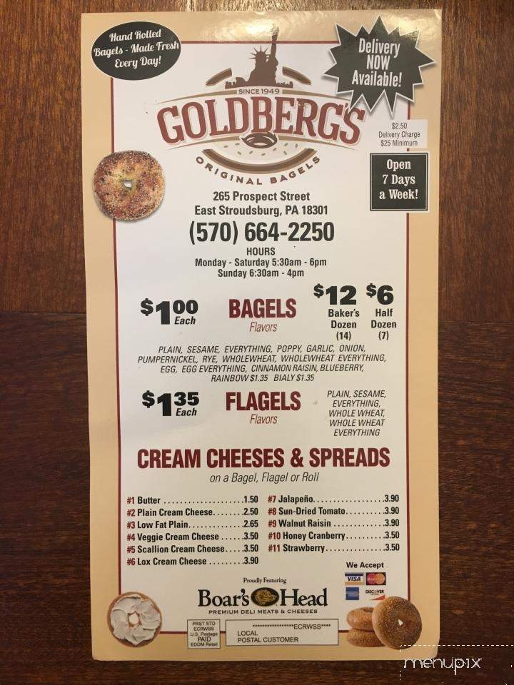 Goldberg's Original Bagels - East Stroudsburg, PA