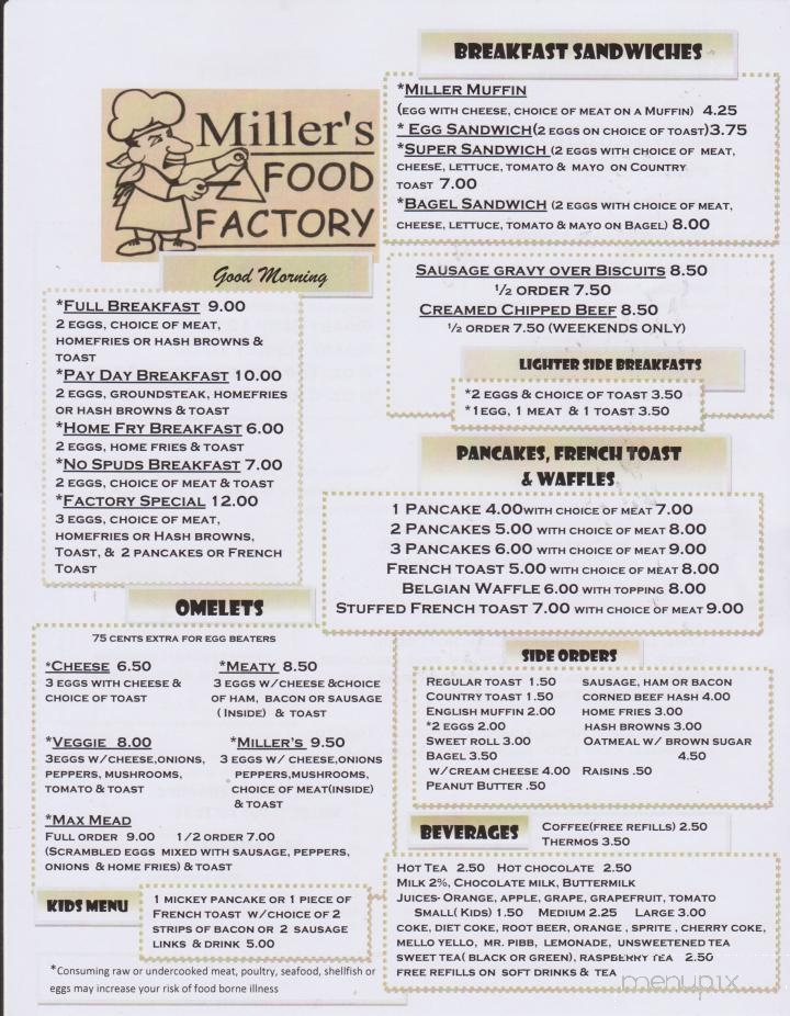 Miller's Food Factory - Conneaut Lake, PA