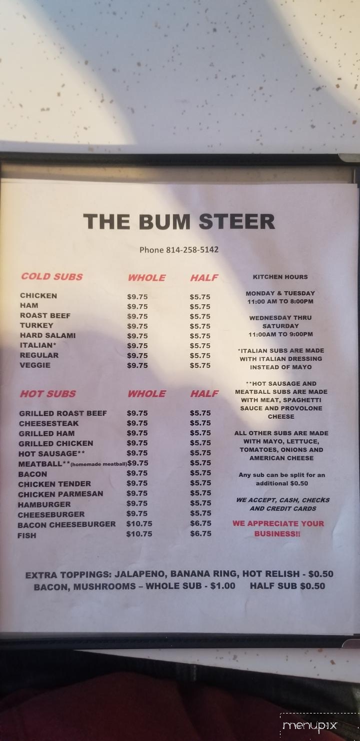 Bum Steer - Elkland, PA