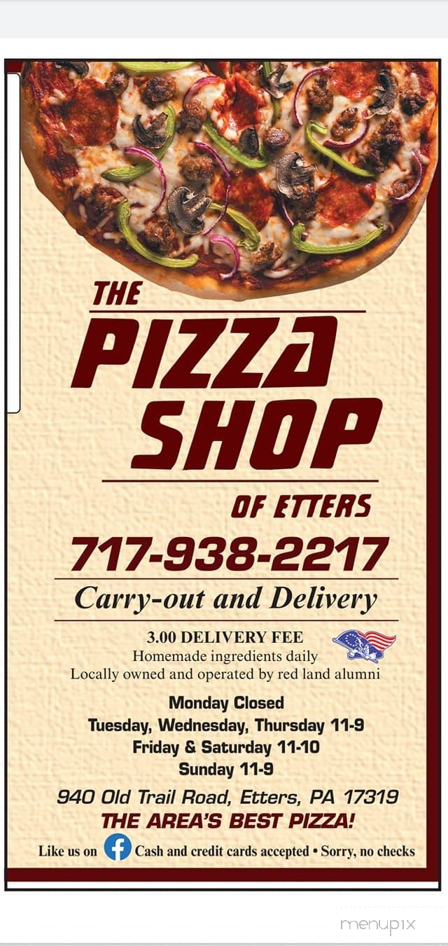 The Pizza Shop of Etters - Etters, PA