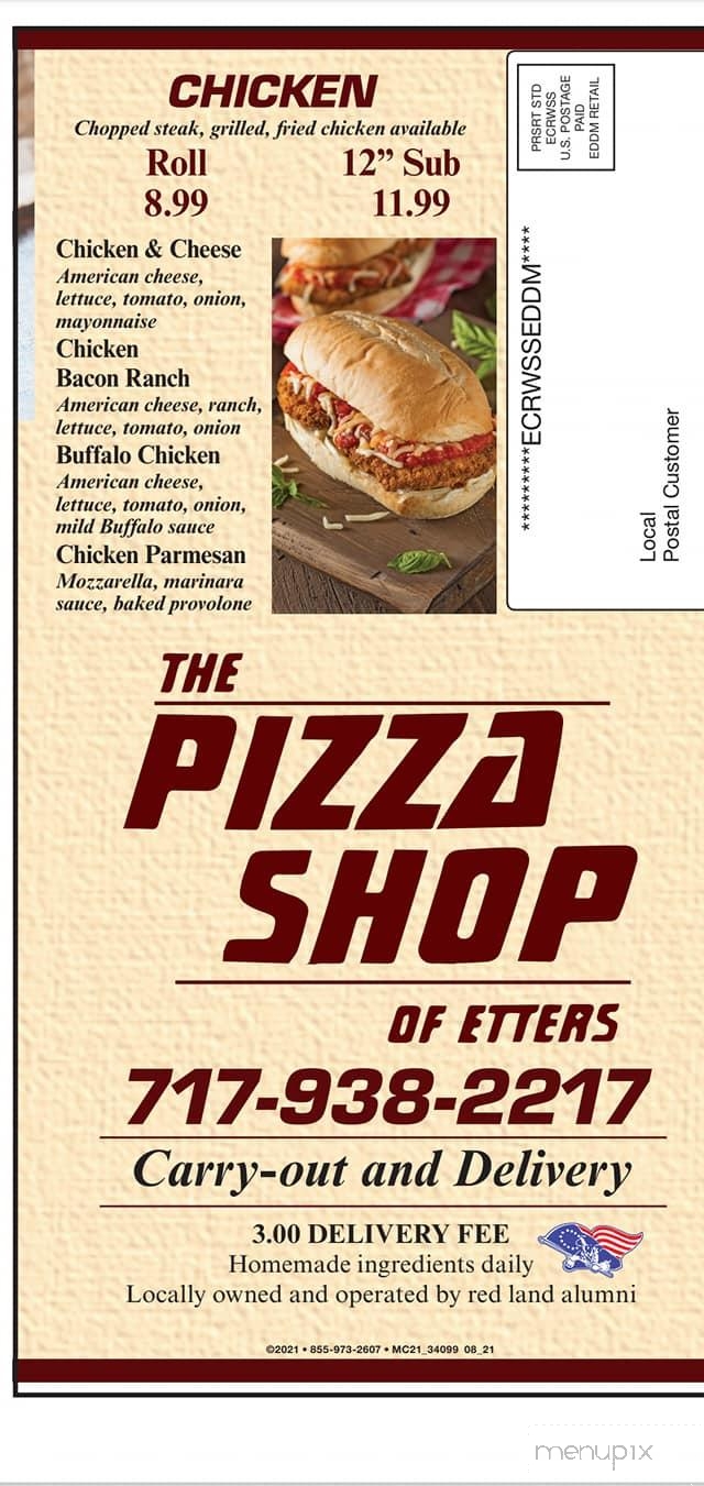 The Pizza Shop of Etters - Etters, PA