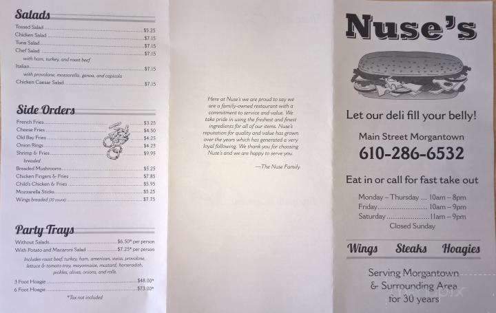 Nuse's Deli - Morgantown, PA