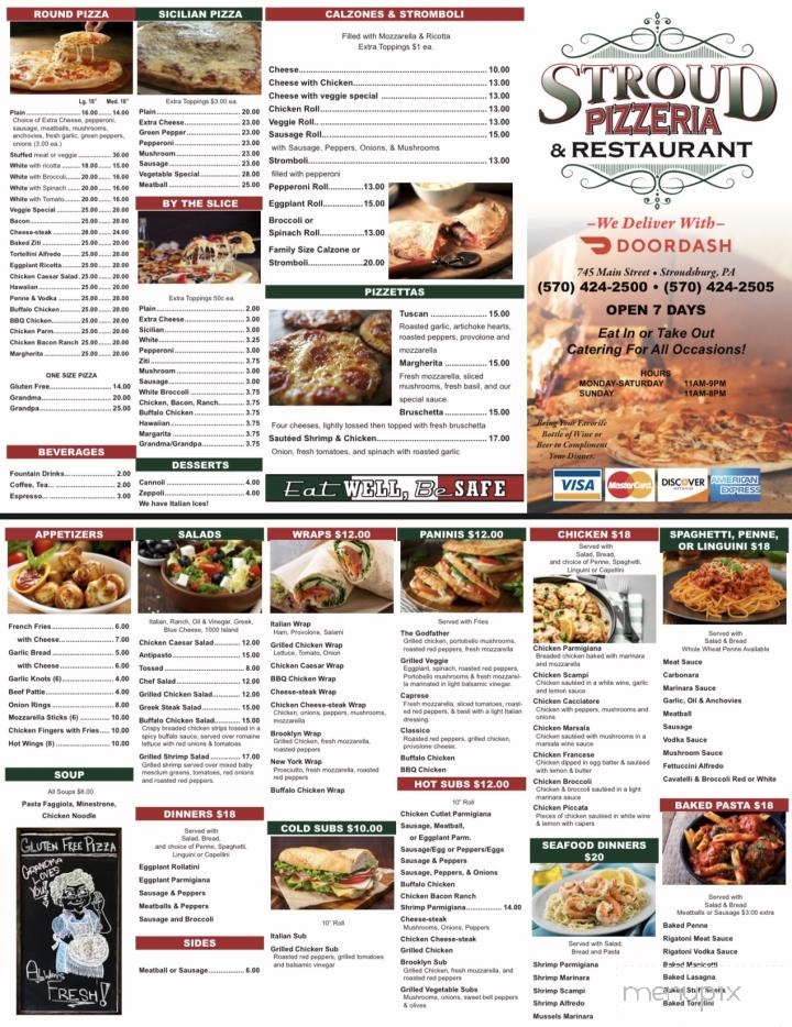 Stroud Pizzeria & Italian Restaurant - Stroudsburg, PA