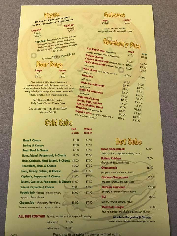 East End Pizzeria - Berwick, PA