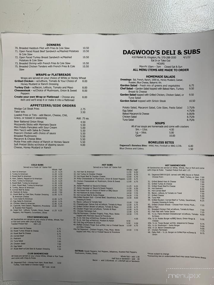 Dagwood's Deli & Subs - Kingston, PA