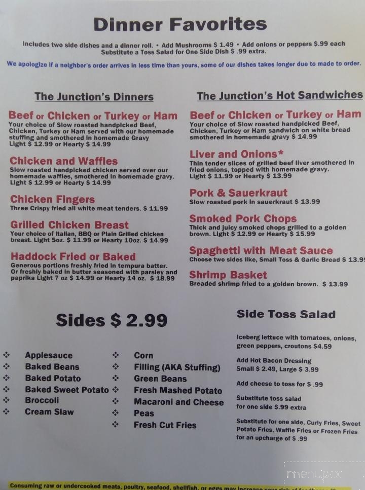 Juniata Junction Restaurant - Mifflintown, PA